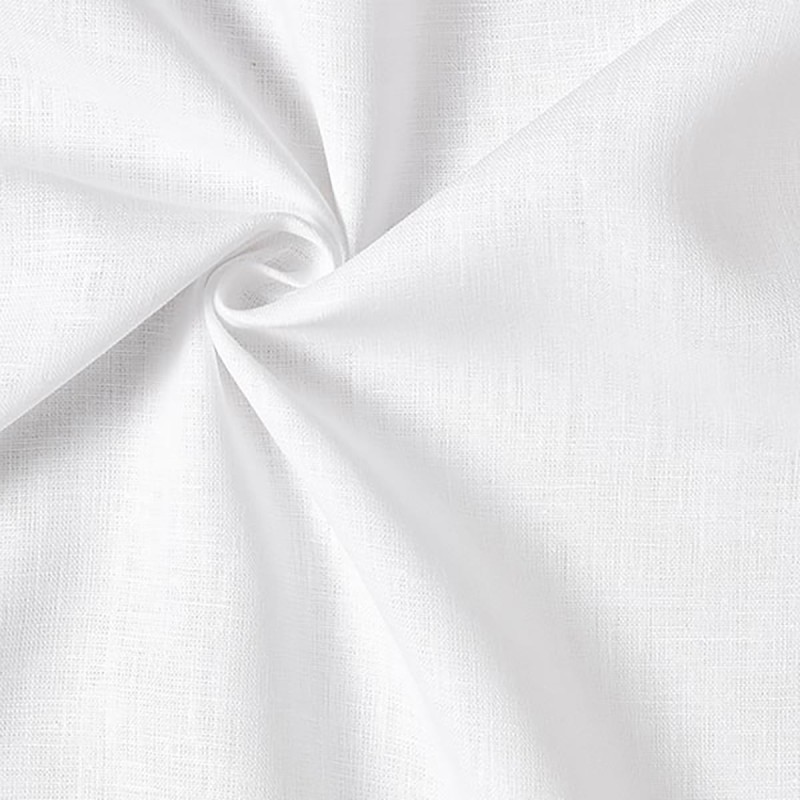 100% Pure Linen fabric width 300 cm - White