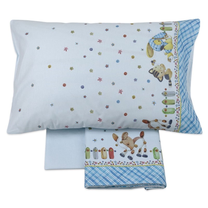 Cot bed sheet set Bimboline art. 019R