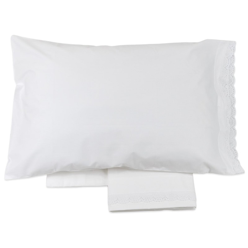 Nuvola - pure linen with lace parure bed sheet