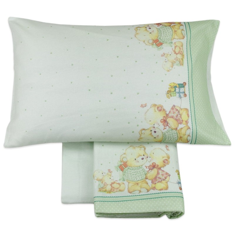 Cot bed sheet set flannel MI004V