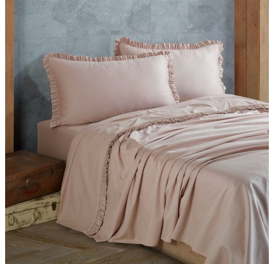 Orchiedea - cotton satin queen size bed sheet set 2