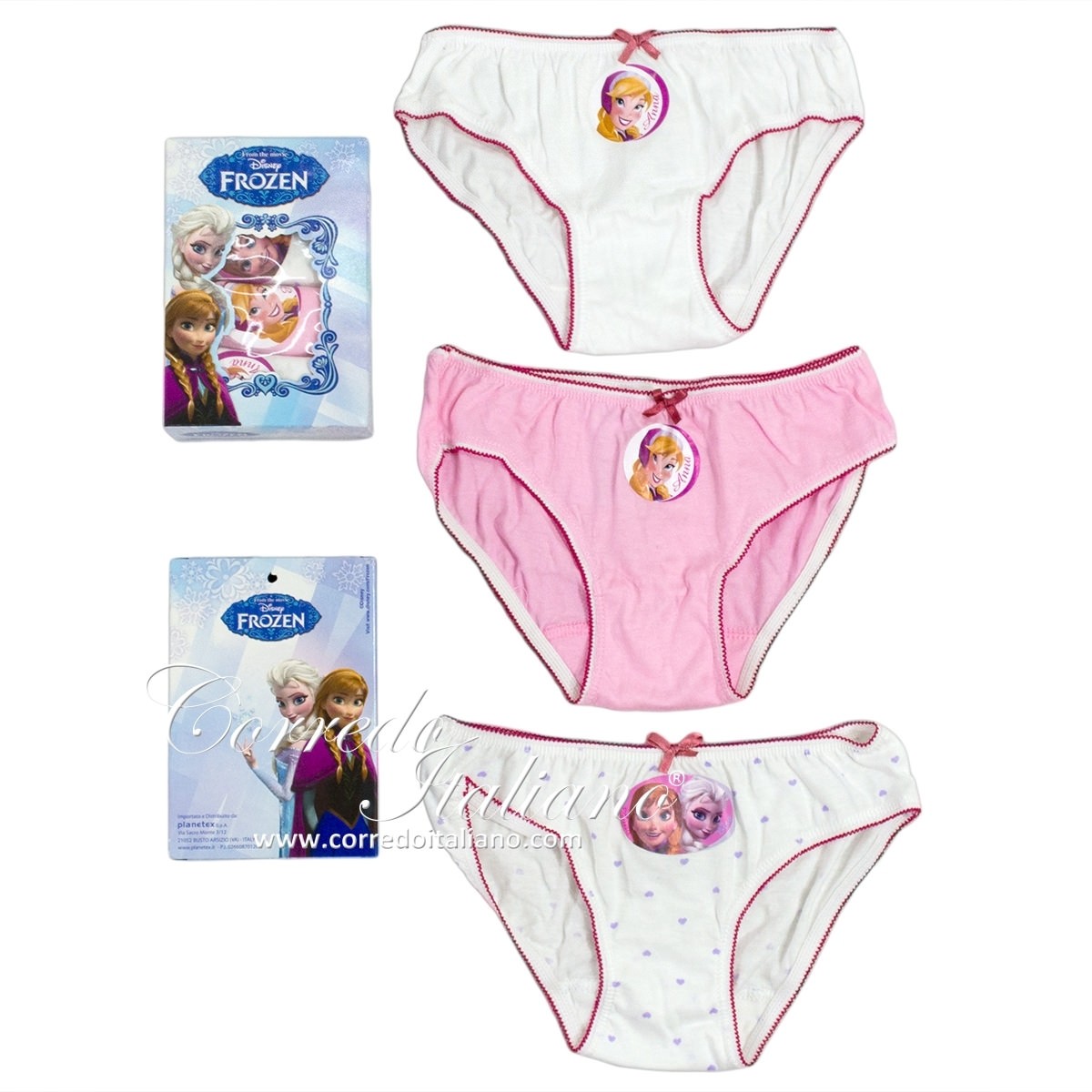 12-pk Disney Frozen II Underwear Briefs Girls 100% Cotton