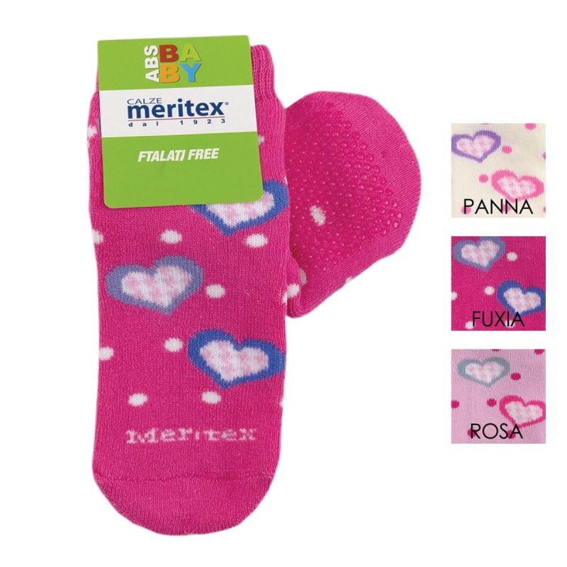 Dots & Hearts - Baby socks in winter cotton