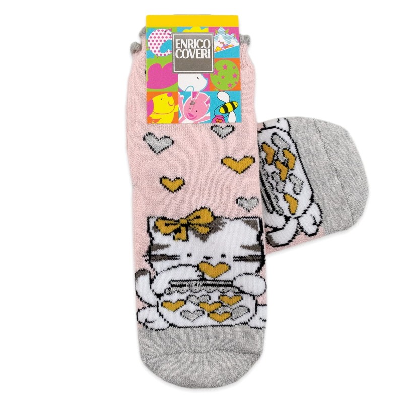 Baby socks in winter cotton art. Sweet