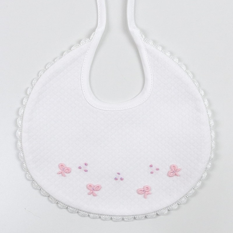 Bib piquet cotton hand embroidered art. BAVP03BGR