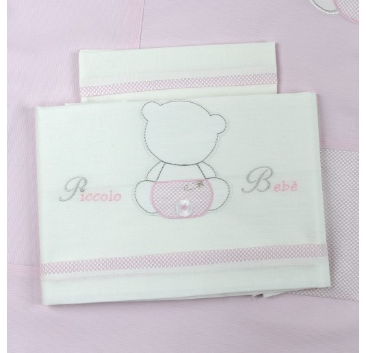 Orsetto coordinato ricamato culletta e carrozzina 2