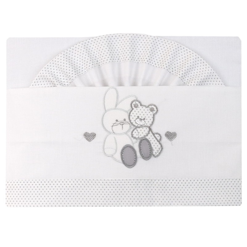 Cradle pram sheet set Dolci Sogni art. DS6002GR