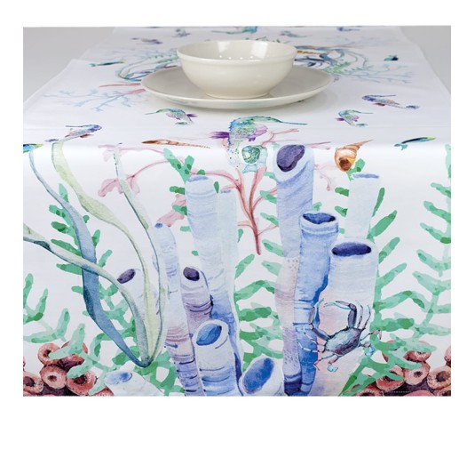 Coral - table runner digital printed HD 2