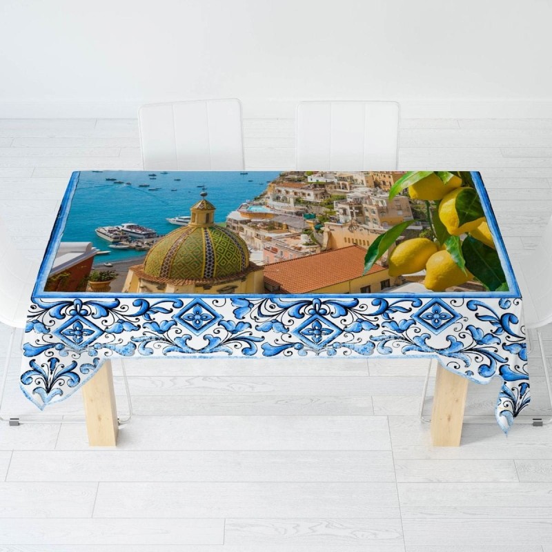 Street Food - rectangular tablecloth digital print - multi sizes