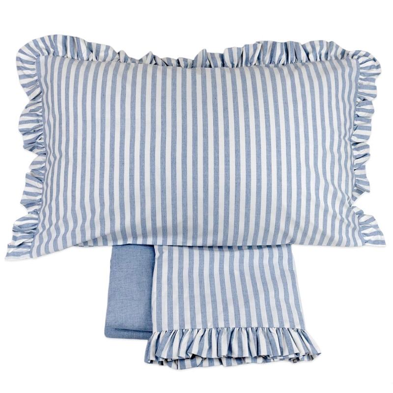 Lisbona - completo lenzuola percalle cotone di Corredo Italiano®