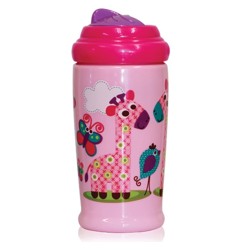 BOTTLE WITH LION STRAW 300 ML