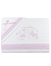 Cot bed sheet set flannel 3 pieces art. FL645AZ