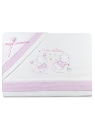 Flannel cradle bed sheet set art. 645RR