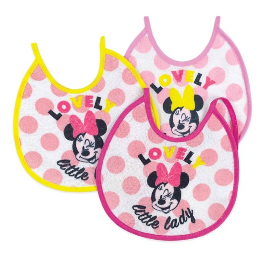 SET 3 BAVAGLINI BABY BANDANA MASCHIETTO 100% COTONE Bavetto x