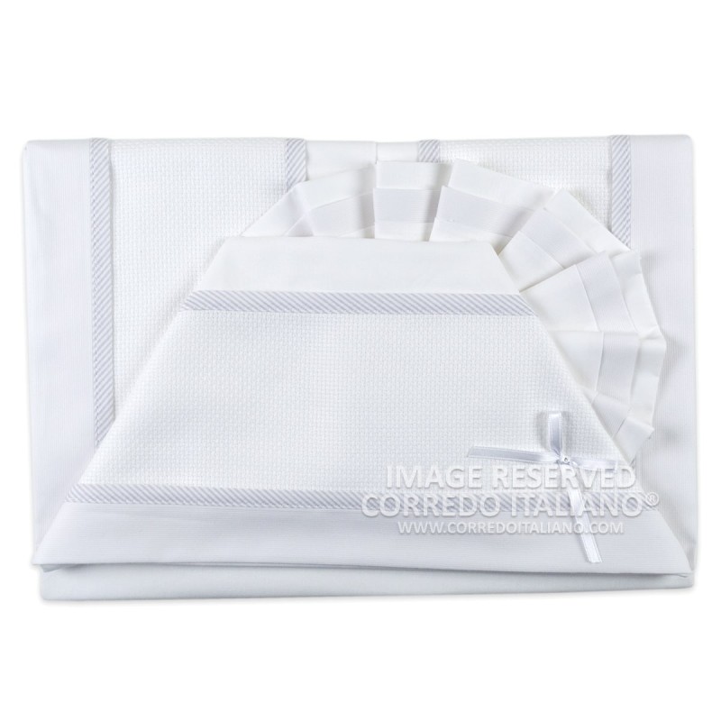 Cradle sheet set to embroider art. CI1305PQ2GR