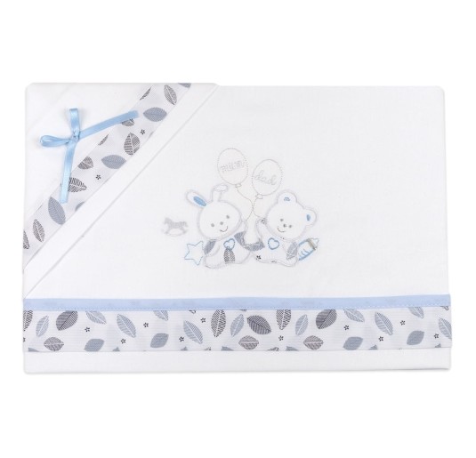 Cot bed sheet set flannel 3 pieces art. FL755AZ