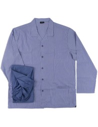 Pigiama aperto avanti popeline taglia maxi art. P3P1046MAX