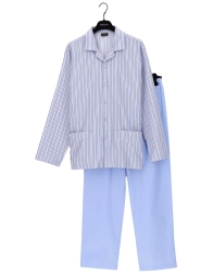 Pigiama aperto avanti Perofil cotone popeline art. 92037