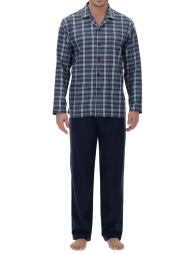 Pigiama flanella media aperto avanti Perofil art. 92024