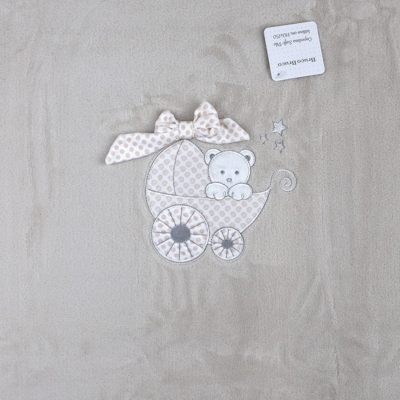 Moon and Star - soft pile blanket for cot KL4126