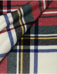 Tartan plaid merinos wool Coccoy 130x180 cm