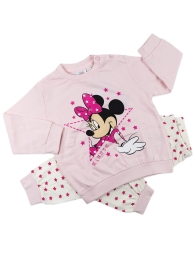 Minnie - Pigiama bimba Disney con stelline caldo cotone WD900489BRP