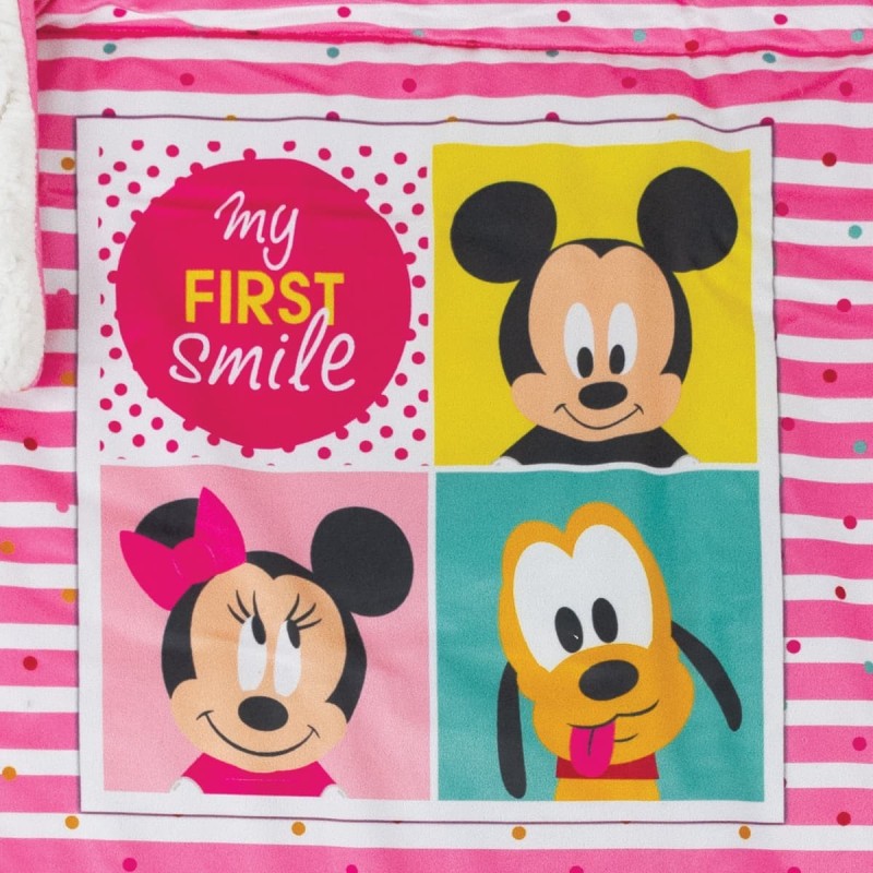 Minnie Mouese & Co - lamb fleece blanket for Disney cradle art. TK0261RR