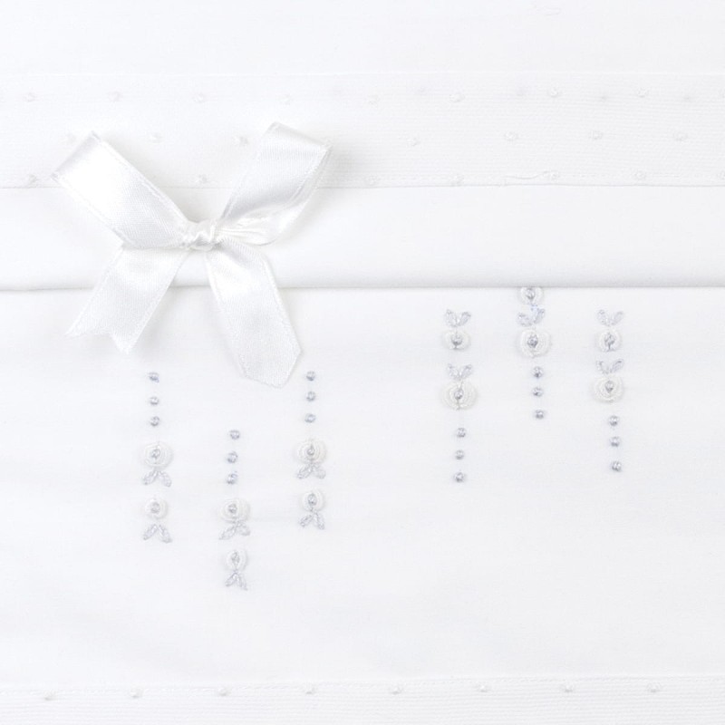 Cradle sheet set embroidered by hand LC45219B