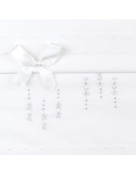 Cradle sheet set embroidered by hand LC45219B