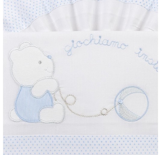 Cradle pram sheet set Dolci Sogni art. DSC6013GR 2