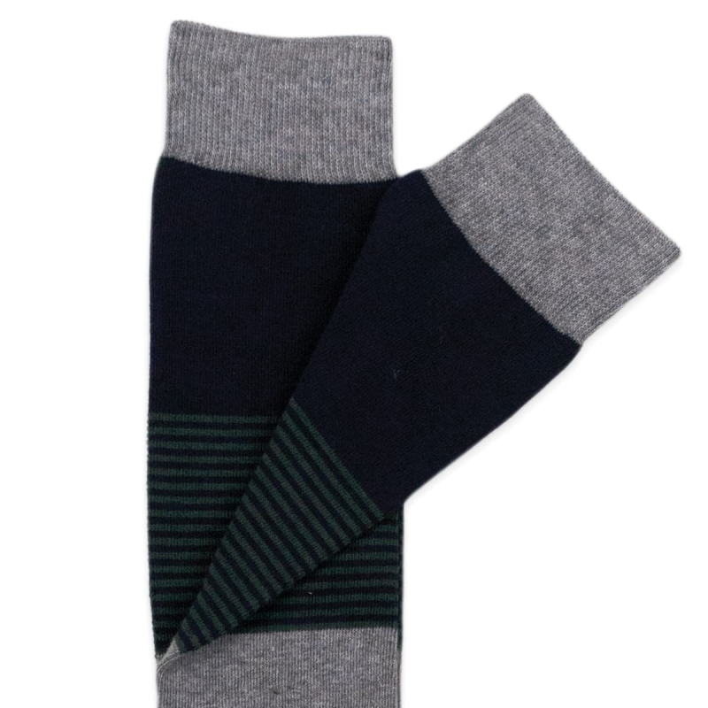 Calza lunga caldo cotone multiriga ALLDays ALD7205GRN