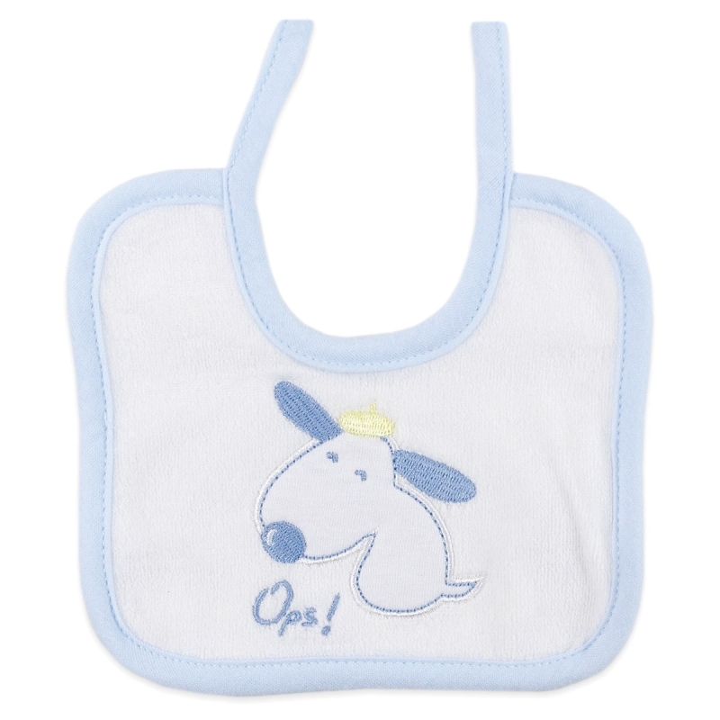 Bib in chenille embroidered by Ellepi AD9682A