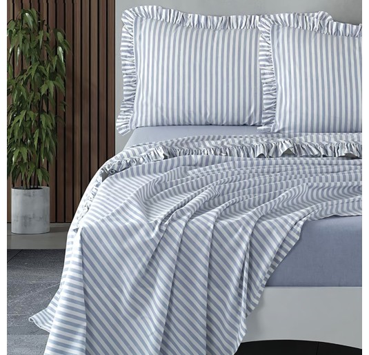 Lisbona - completo lenzuola percalle cotone di Corredo Italiano® 2