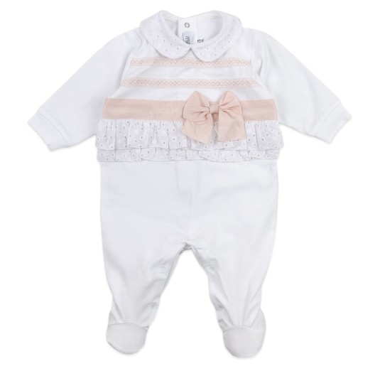 Coordinated 7 pieces newborn cotton layette Teneri & Belli T958 2