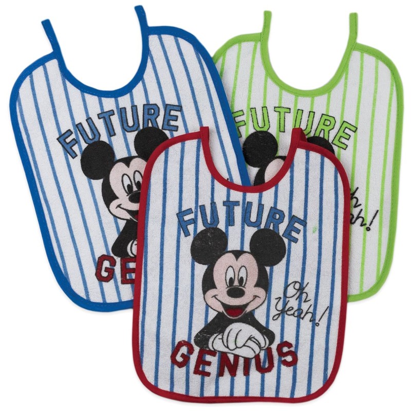 MICKEY MOUSE - 3 bibs set art. A9553B