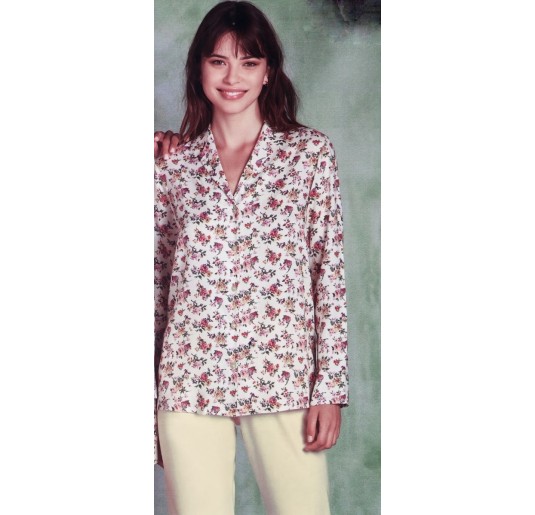 Pure cotton open forward pajamas Andra Lingerie 8983 2