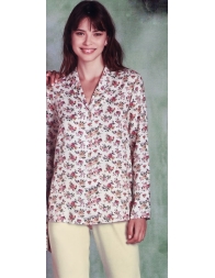 Pigiama aperto avanti puro cotone Andra Lingerie 8983