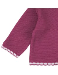 Giacchina in filo con smerlo Klaiadì KGIAF39