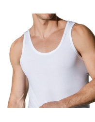 Set of 3 cotton wide-shoulder tank tops - VL714 - Nottingham