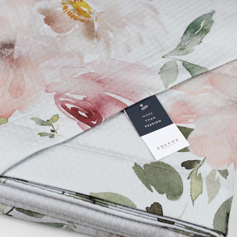 Acquarello - panama bedspread digital printed by Coccoy
