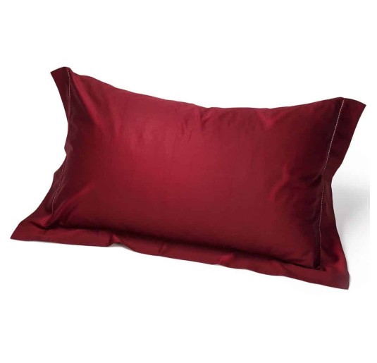 Satin - Federa raso di cotone con triplo volant - Cipria 2