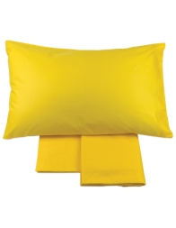 Monocolore - set lenzuola cotone Corredo Italiano® - Giallo