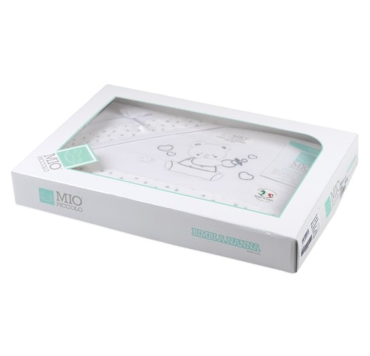 Set lenzuola culletta e carrozzina Mio Piccolo art. LC839GR 2