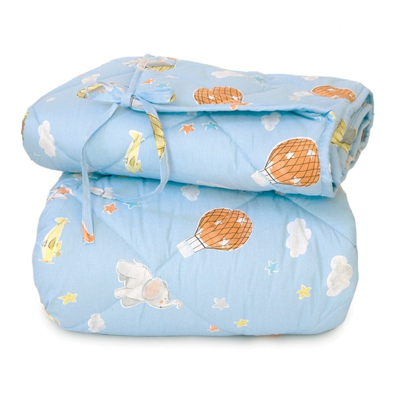 Betta Sky - set of sheets + quilt with bumper for cot