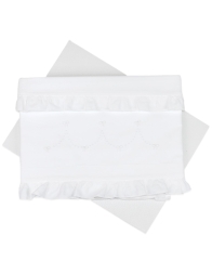 Lenzuolino ricamato a mano culla carrozzina art. LC45343B