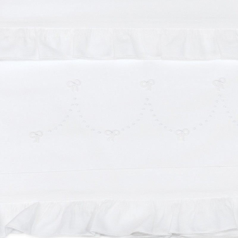 Cradle sheet set embroidered by hand LC45343B