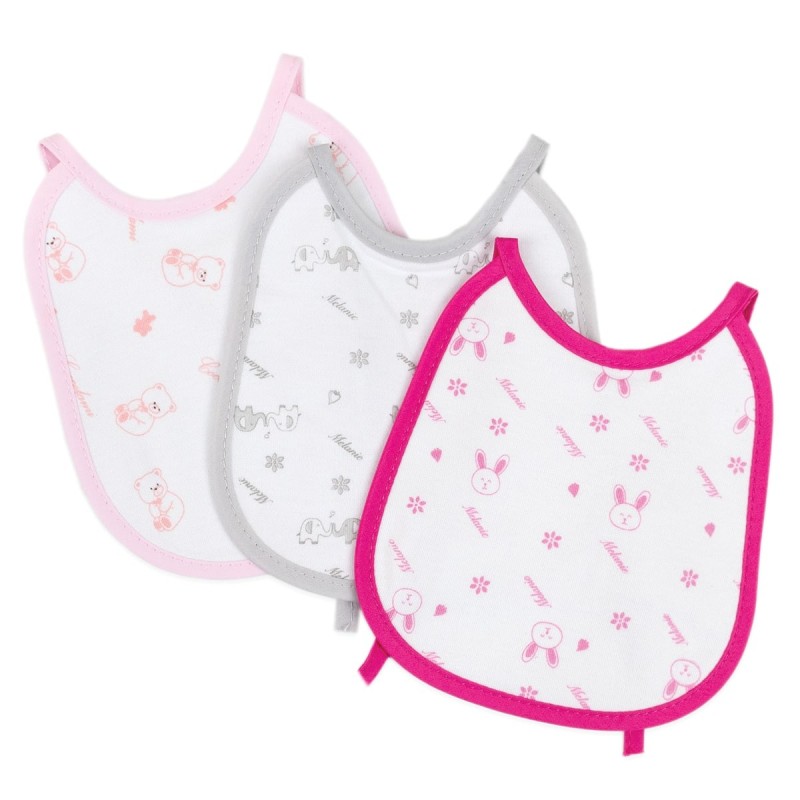 Set of 3 first days cotton bibs AP122FX