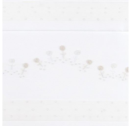 Cradle sheet set embroidered by hand LC45095PA 2