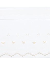 Lenzuolino ricamato a mano culla carrozzina art. LC45336PA