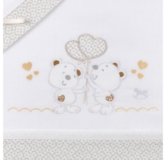 Set lenzuola culletta e carrozzina Mio Piccolo LC861BG 2